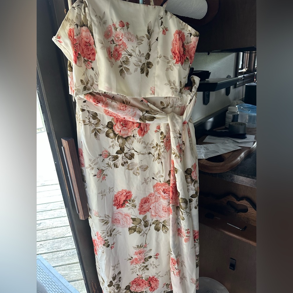 Two piece floral dress
